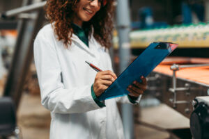 Checking for no pests in a food processing plant