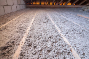 Insulation in an attic